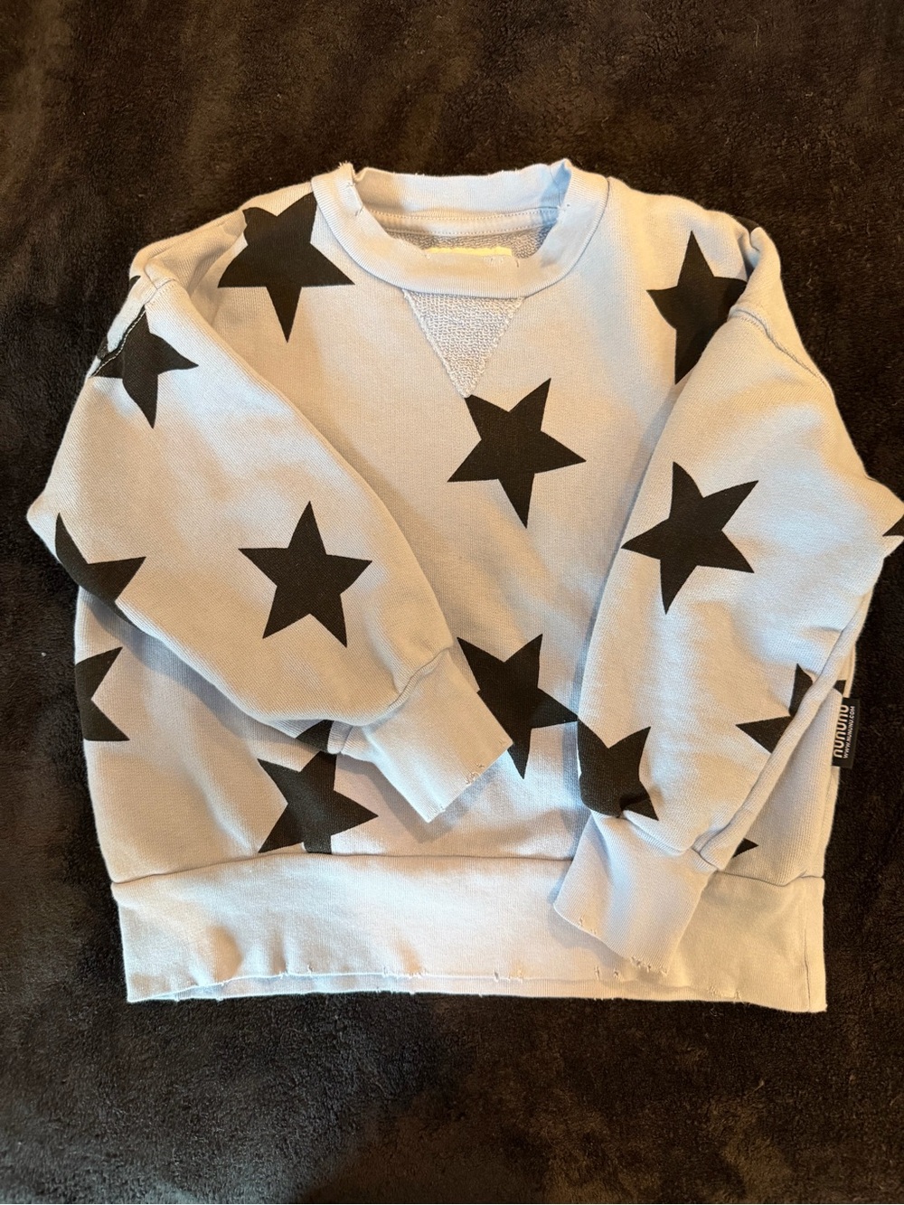 Nununu Kids Light Blue Star Print Sweatshirt